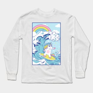 Surfer Unicorn Long Sleeve T-Shirt